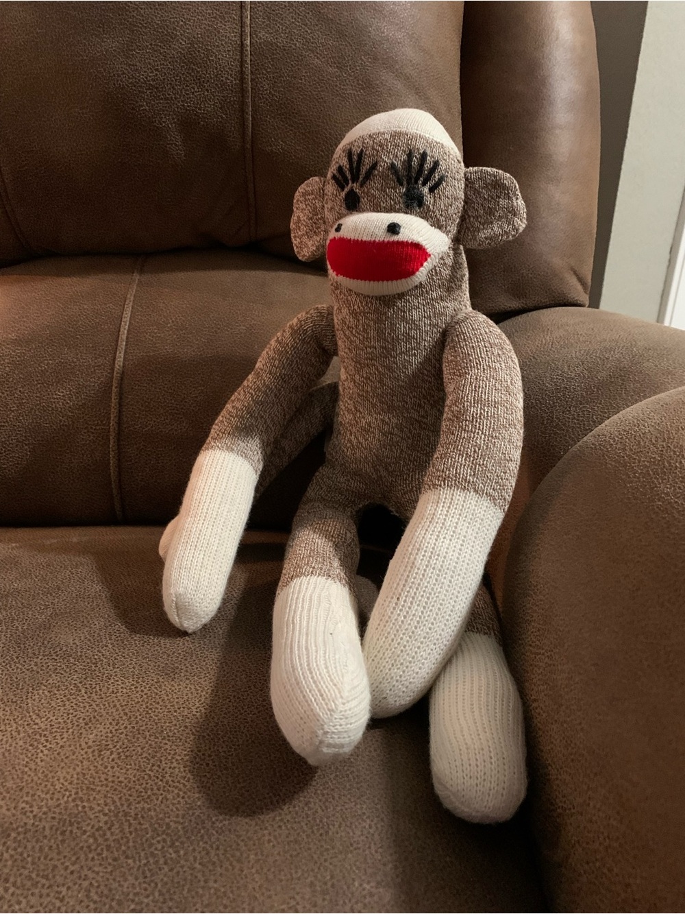 Vintage Handmade Sock Monkey-Only Displayed